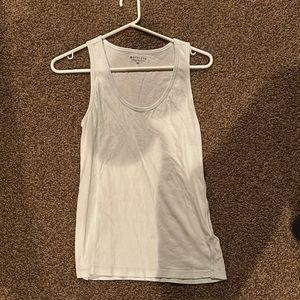 Athleta no sleeve top light blue